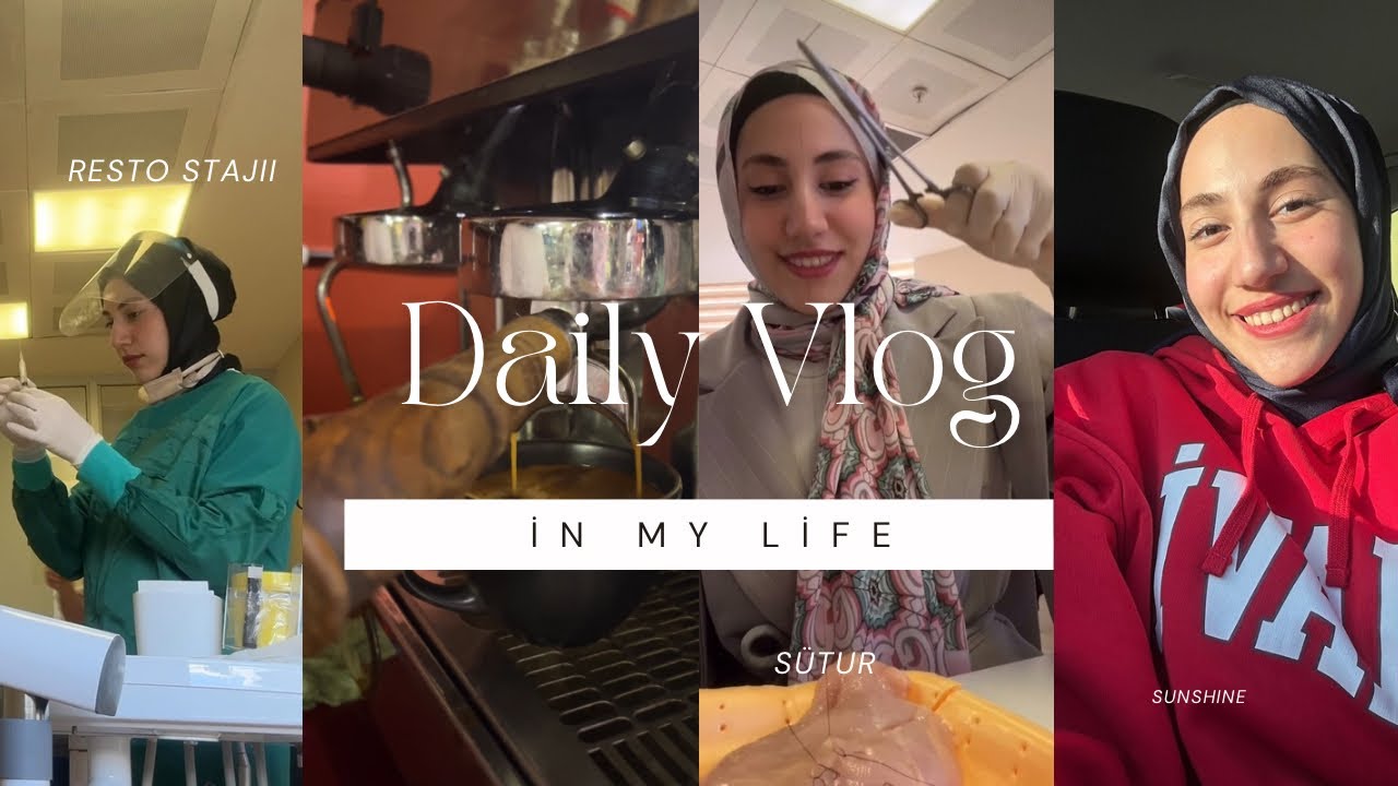 Ordan burdan bir vlog 🤓 | Diş Hekimliği, Restoratif Stajı, Sütür, Lunapark, İstanbul