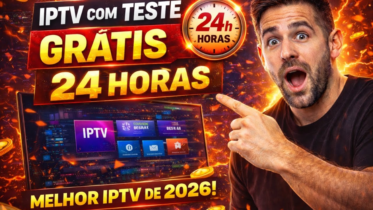 🚨 IPTV COM TESTE GRATIS 24 HORAS - ESSA &Eacute; A MELHOR IPTV DE 2025 - LISTA IPTV