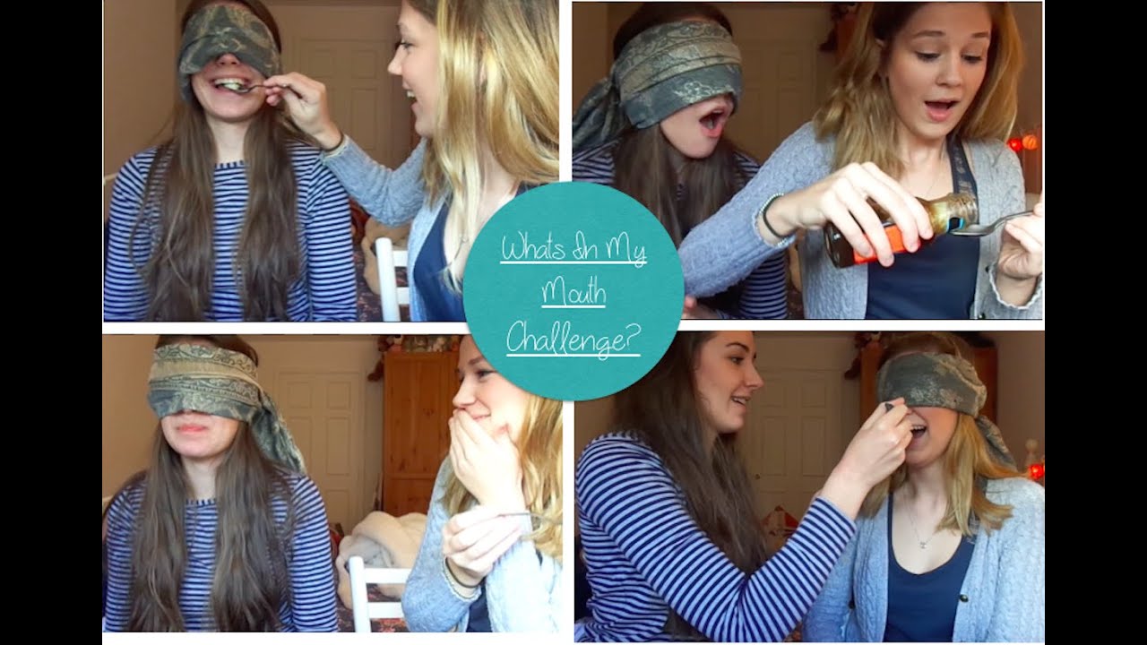 What's In My Mouth Challenge | Abi & Gemma