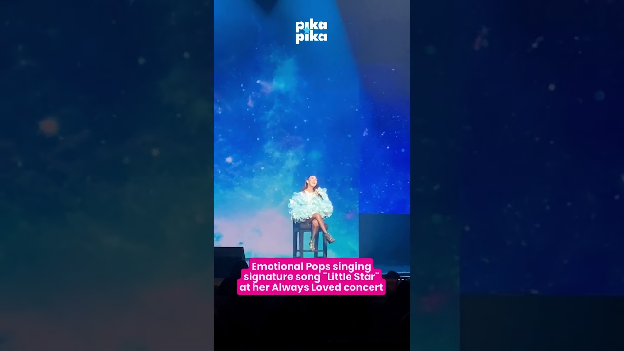 Emotional Pops singing signature song "Little Star" at her Always Loved concert