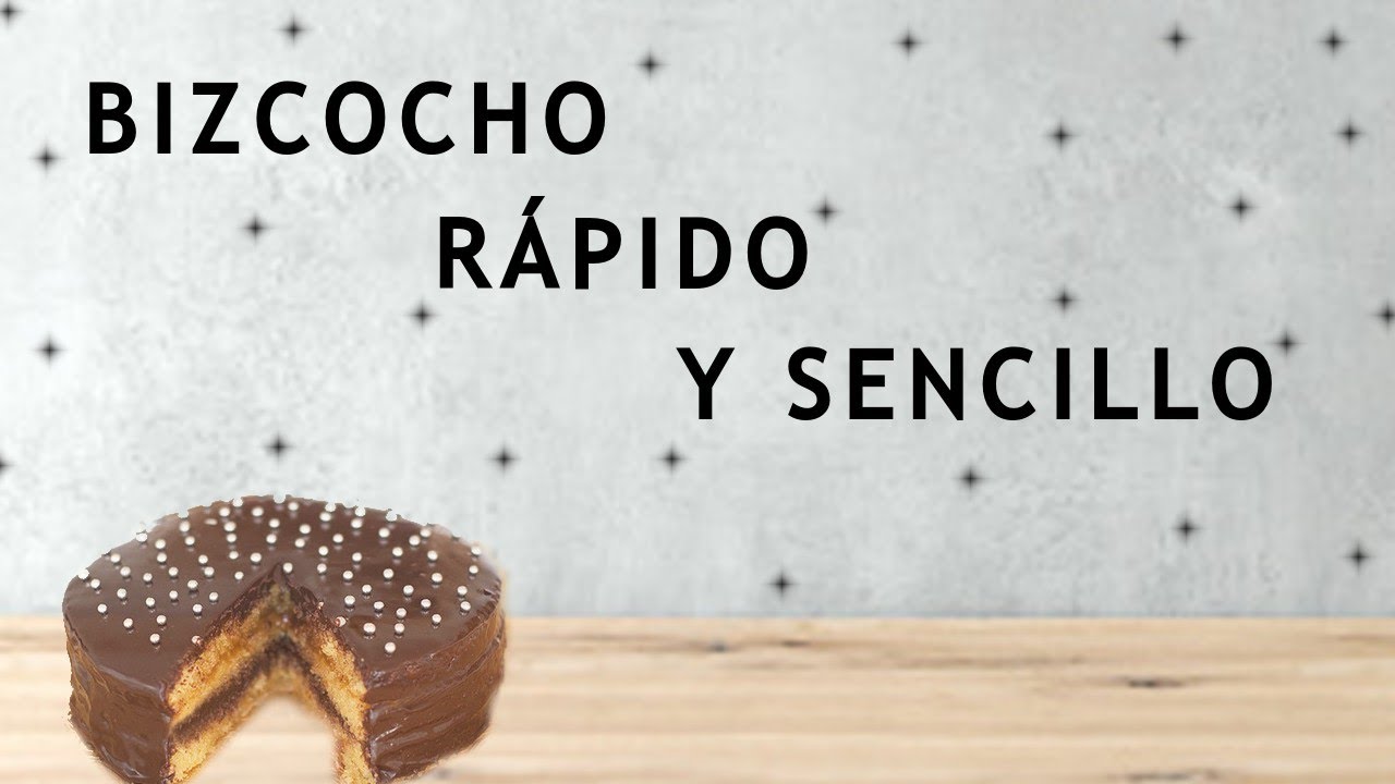 UN BIZCOCHO RÁPIDO Y SENCILLO😋🎂