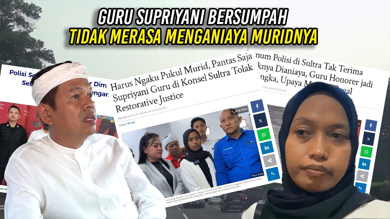 SUPRIYANI, GURU YANG JALANI PROSES PERADILAN BERSUMPAH TIDAK MERASA MENGAN1AY4 MURIDNYA