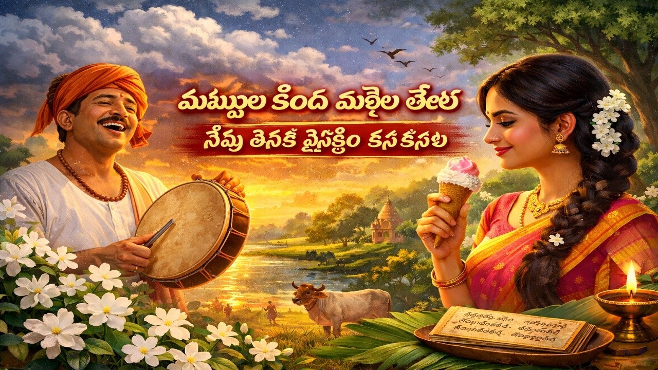 మబ్బుల కింద మల్లెల తోట 🌸 Telangana Folk Love Song | Dappu Beat Song#Music, #FolkMusic, #WorldMusic,
