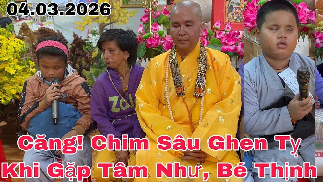 Chim Sâu Bỏ Chạy Khi Gặp Bé Thịnh Và Tâm Như #yeucuocsong #giadinh #thinhhanh 