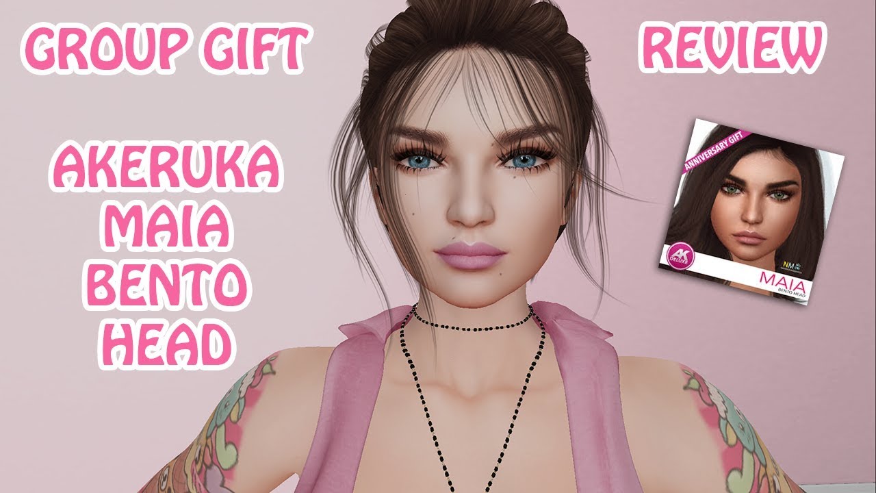 REVIEW AKERUKA MAIA BENTO HEAD | GROUP GIFT | SECOND LIFE