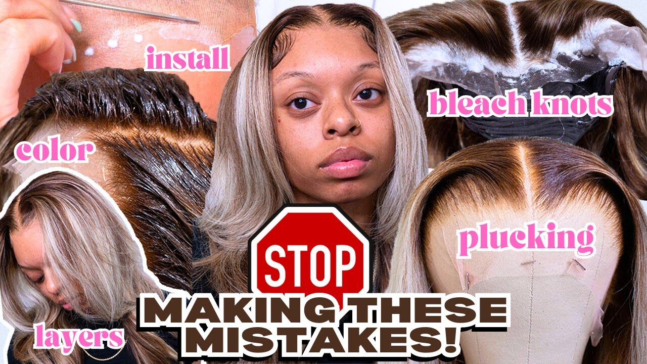 TOP 5 WIG MISTAKES & HOW TO FIX THEM + PRE COLORED BLONDE HIGHLIGHT WIG ft Yolissa Hair