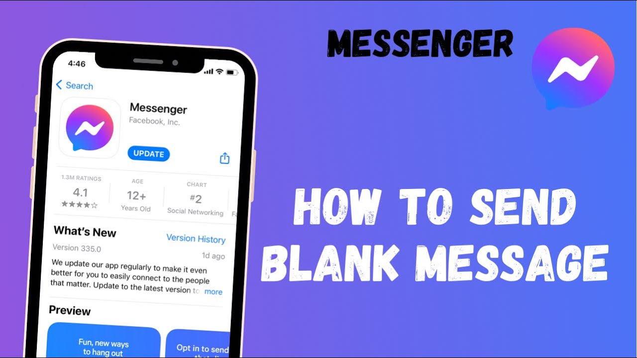 How to Send Blank Message on Messenger? | Send Empty Messages - Messenger