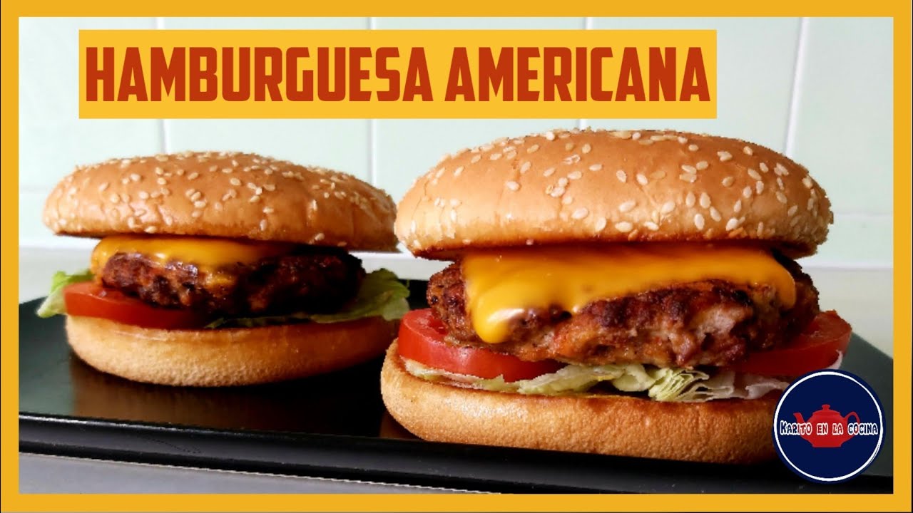 🍔 HAMBURGUESA CASERA ESTILO AMERICANO | Receta auténtica | Karito en lacocina