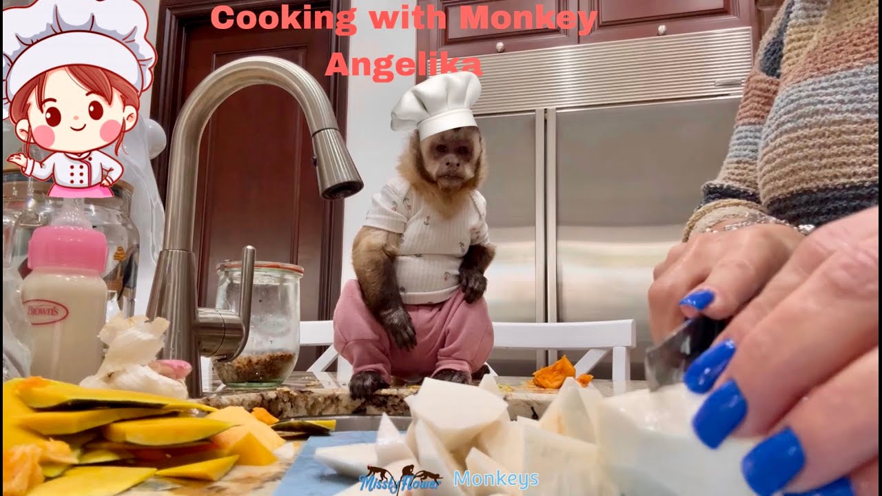 Готовим вместе с обезьянкой Ангеликой для малышей 🤪🥘🫕