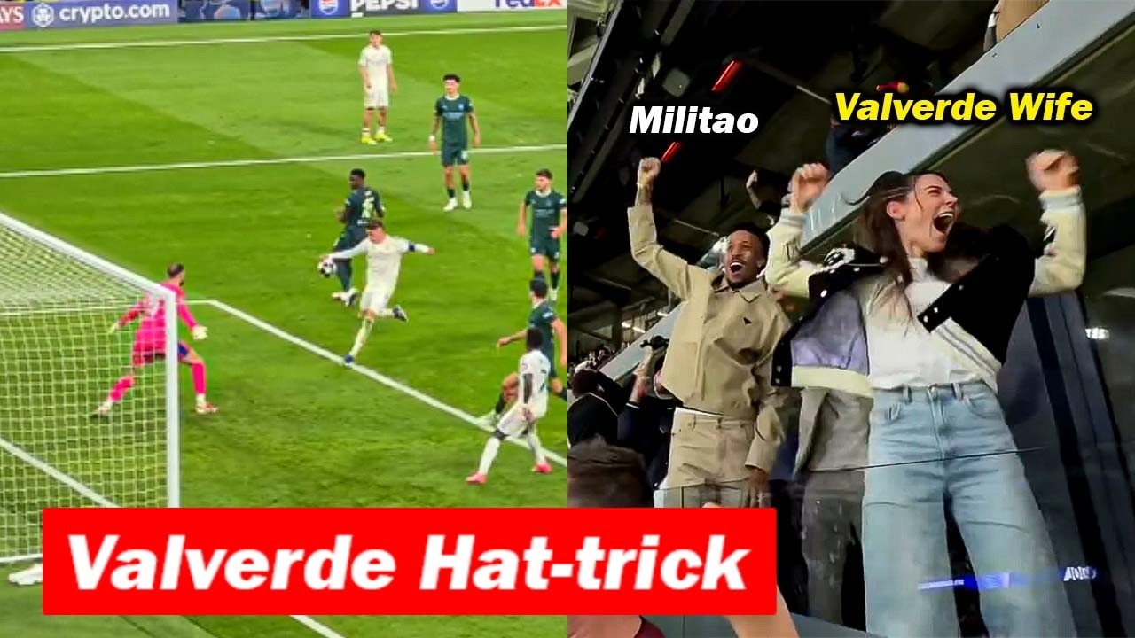 Real Madrid Fans Reactions to Fede Valverde Hat-trick vs Man City