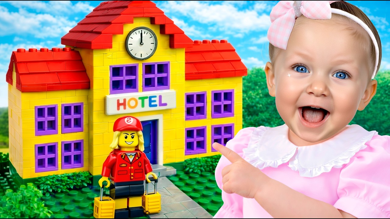Ева и Ники строят Гигантский Домик из LEGO!