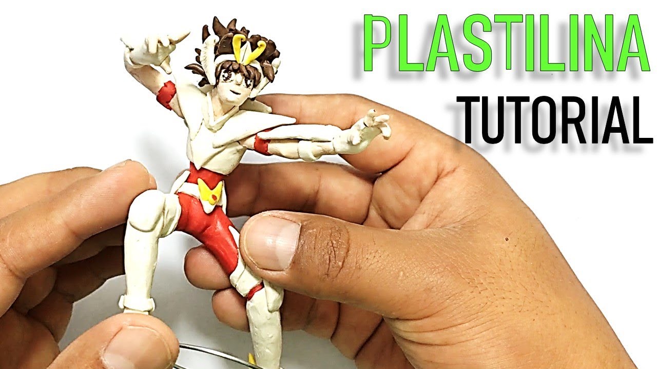 ✔️ COMO HACER UN CABALLERO DEL ZODIACO (SEIYA DE PEGASO) DE PLASTILINA PASO A PASO