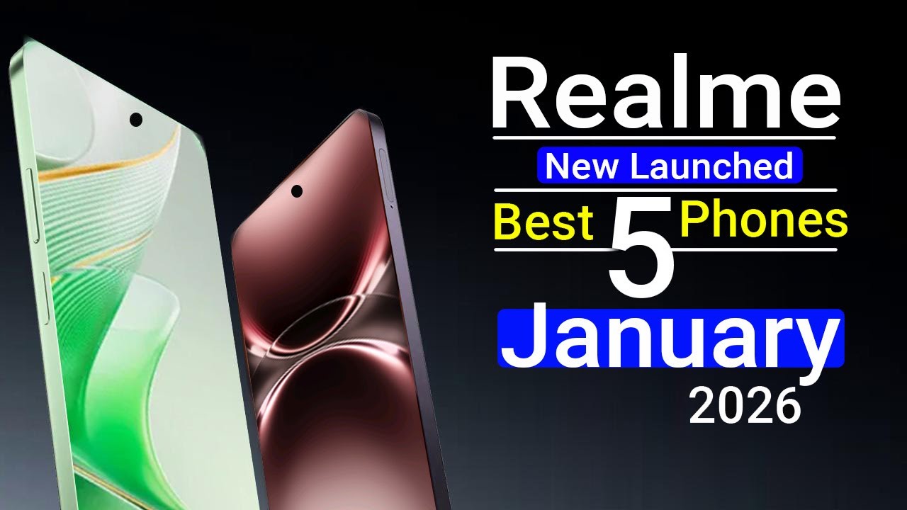 Топ-5 новых телефонов Realme, выпущенных в 2026 году! Лучшая камера + лучшие игры.