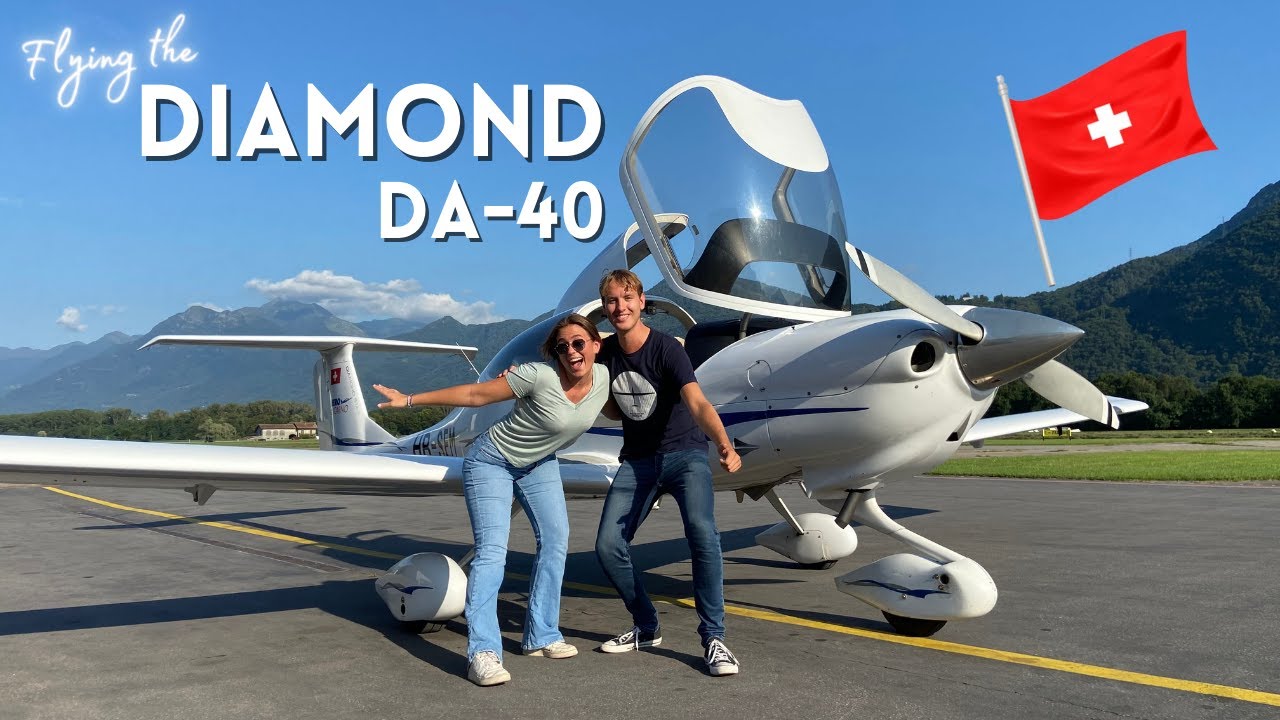 Испытание Diamond DA-40 в Локарно, Швейцария