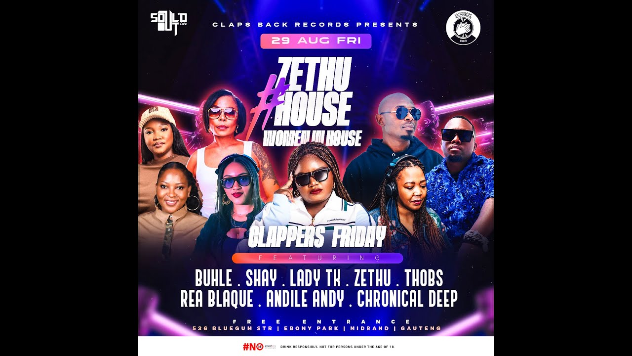 Zethu House Live Mix | SOUL'D OUT CAFE with DJ ZETHU | Clappers Friday