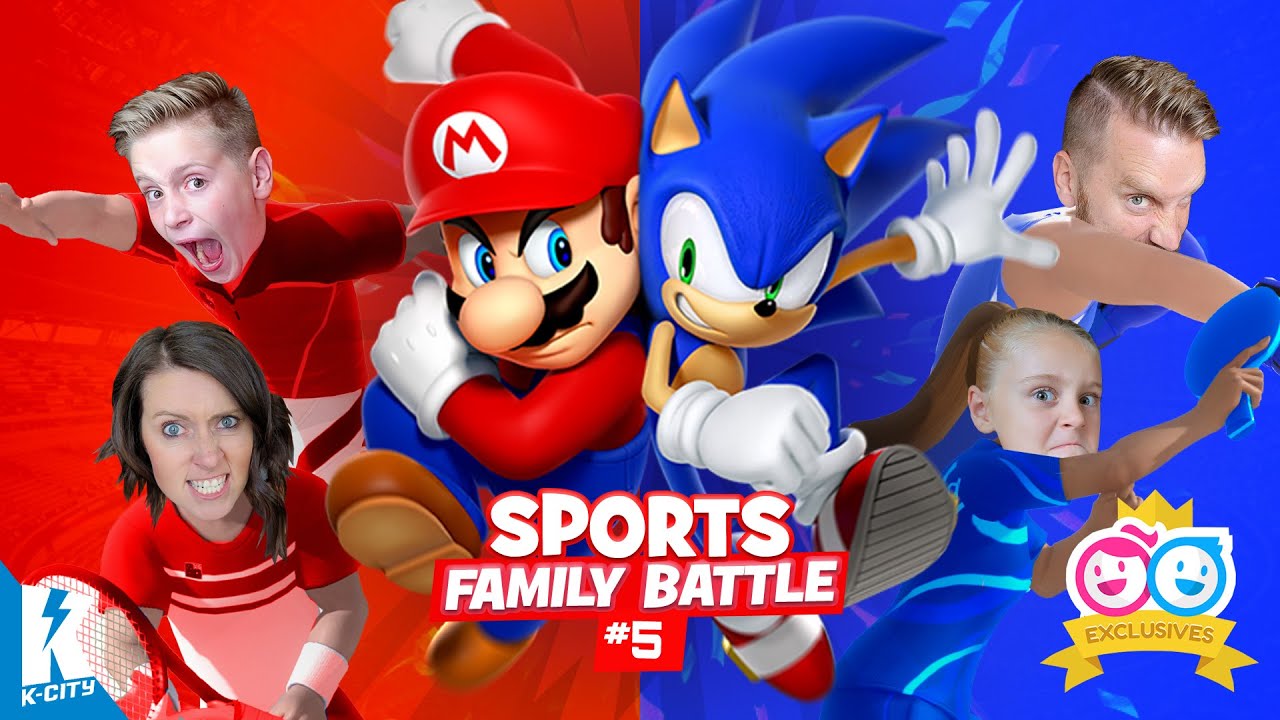 Mario & Sonic CLASH at Tokyo Games! (K-City Family Sports Battle Pt 5!)