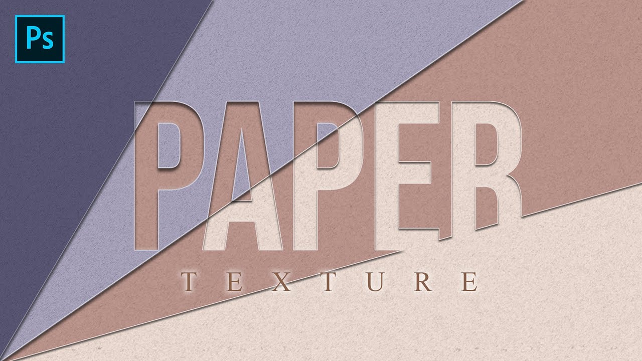 HOW TO CREATE PAPER TEXTURE IN PHOTOSHOP | PHOTOSHOP TUTORIAL