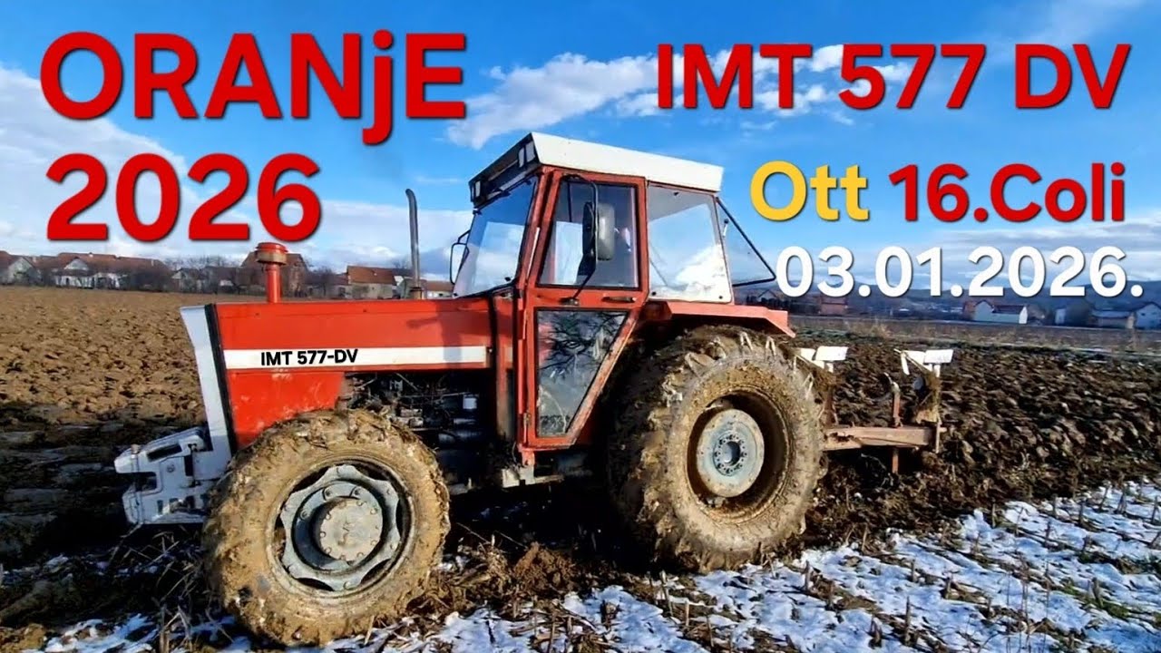 Oranje 03.01.2026. | IMT 577 DV i Ott 16.Coli | Plowing 2026 @P.G.Obrenic  @AgroObrenic 