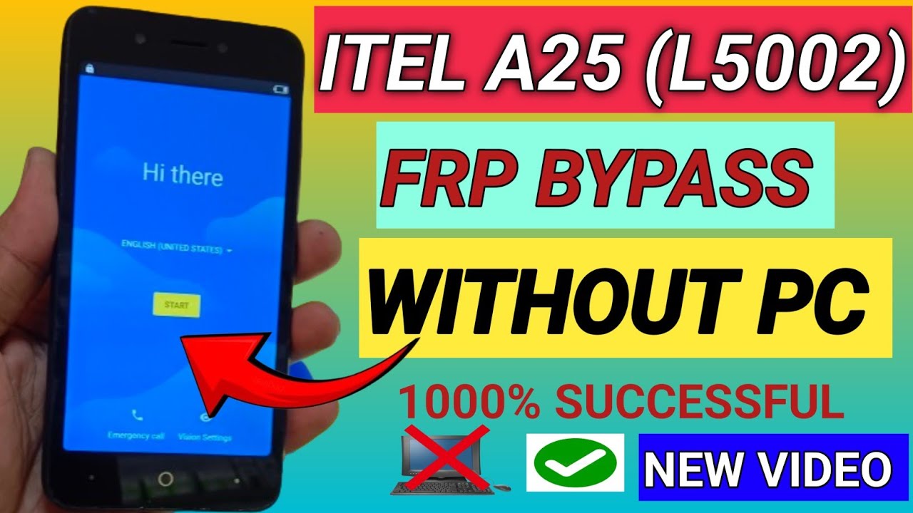 ITEL A25 FRP BYPASS || Itel L5002 frp bypass Without Pc || New Video 2024