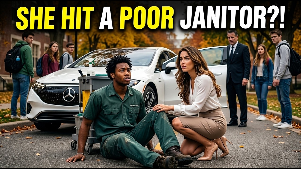 “The Billionaire Student Who Hit a Poor Janitor… What Happened Next Changed Everything!”