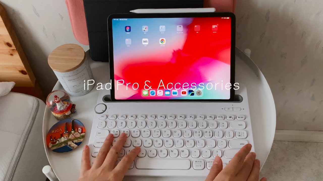 VLOG) 아이패드 프로 3세대와 애플펜슬, 에어팟2, 로지텍 K480, 케이스를 소개합니다 iPad Pro 3, Apple pencil, AirPods2