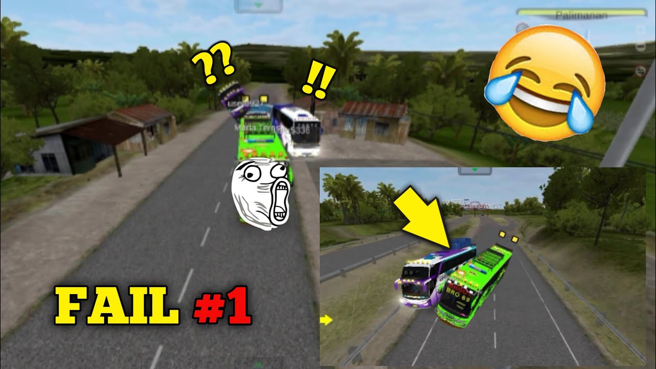 BUSSID FAIL COMPILATION #1 | Bus Simulator Indonesia Funny Moments (BUSSID FAILS)