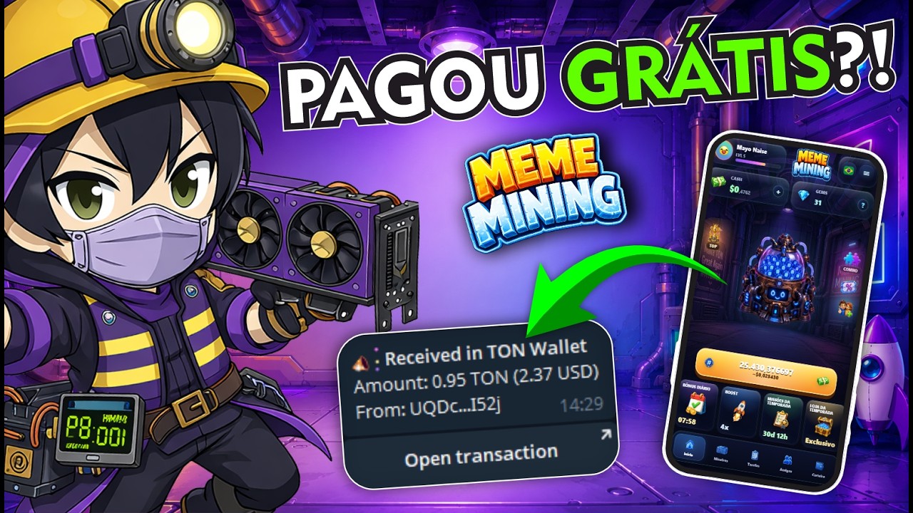 NEW FREE CRYPTOCURRENCY MINING GAME | MEME MINING