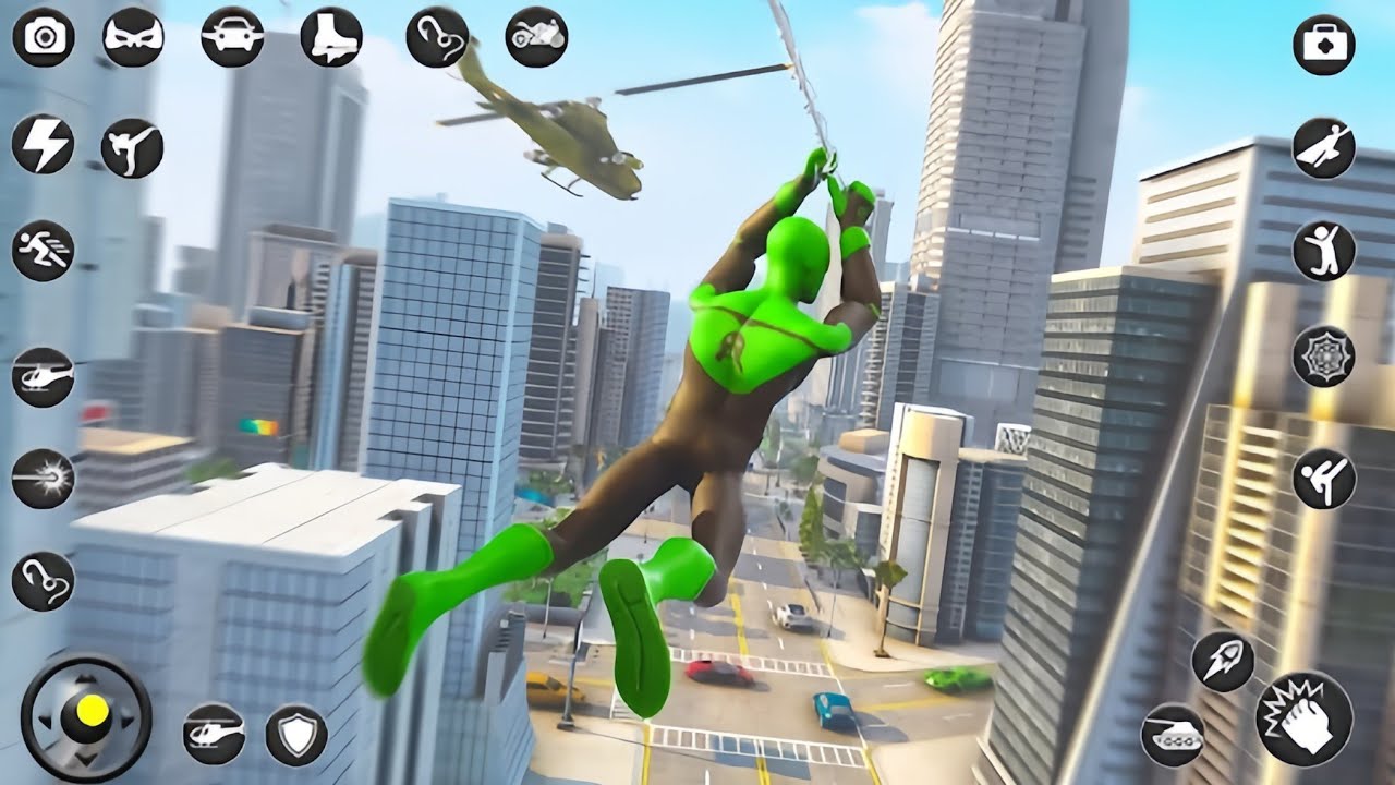 Rope Hero Spider: Spider Games | Gameplay