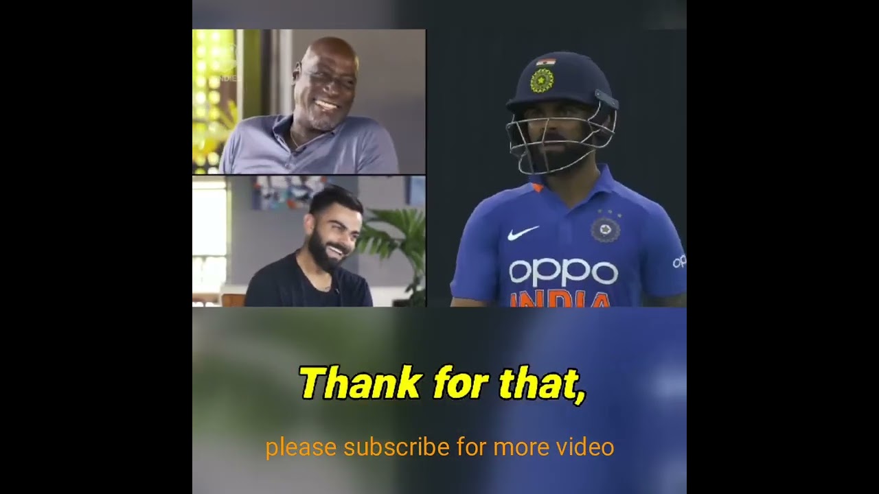 Viv Richards appreciates kohli's shot