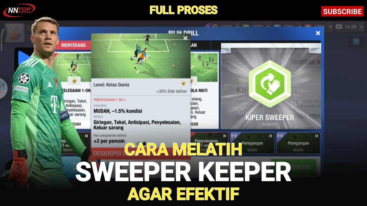 FULL PROSES CARA MELATIH SWEEPER KEEPER AGAR EFEKTIF | TOP ELEVEN 2025