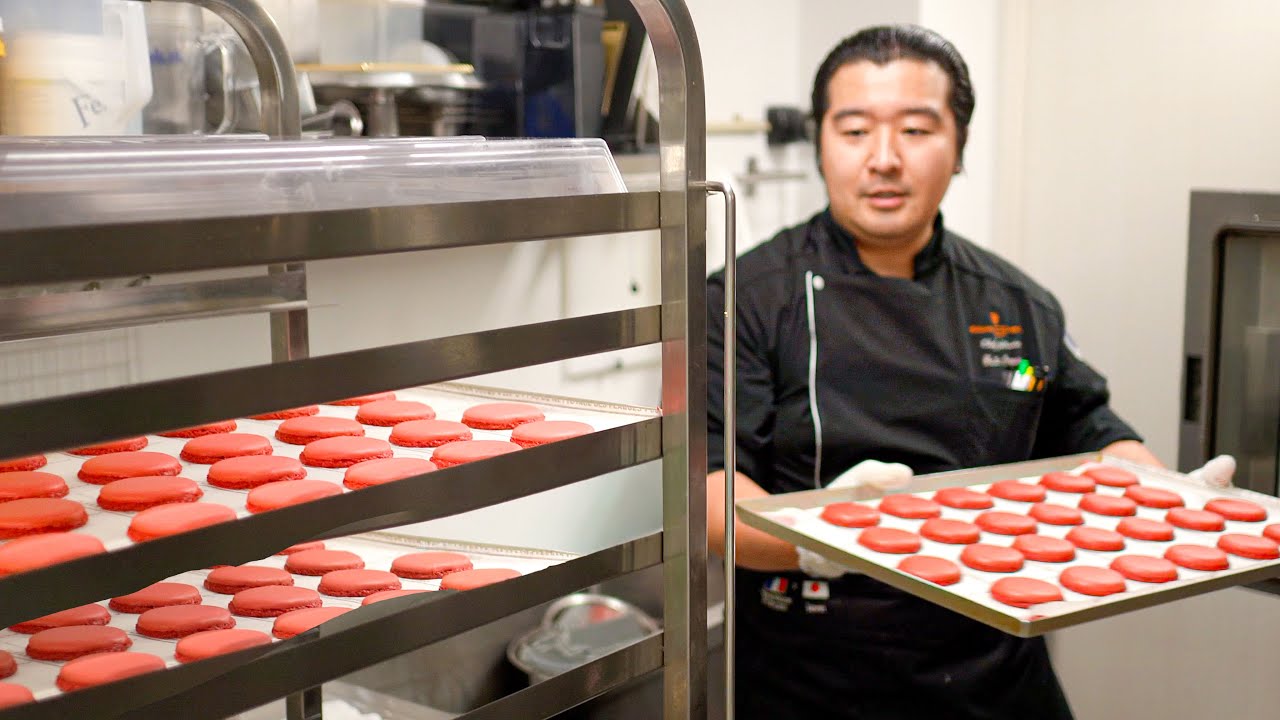 マカロンがのった栗のケーキができるまで｜こだわりの仕込みに密着