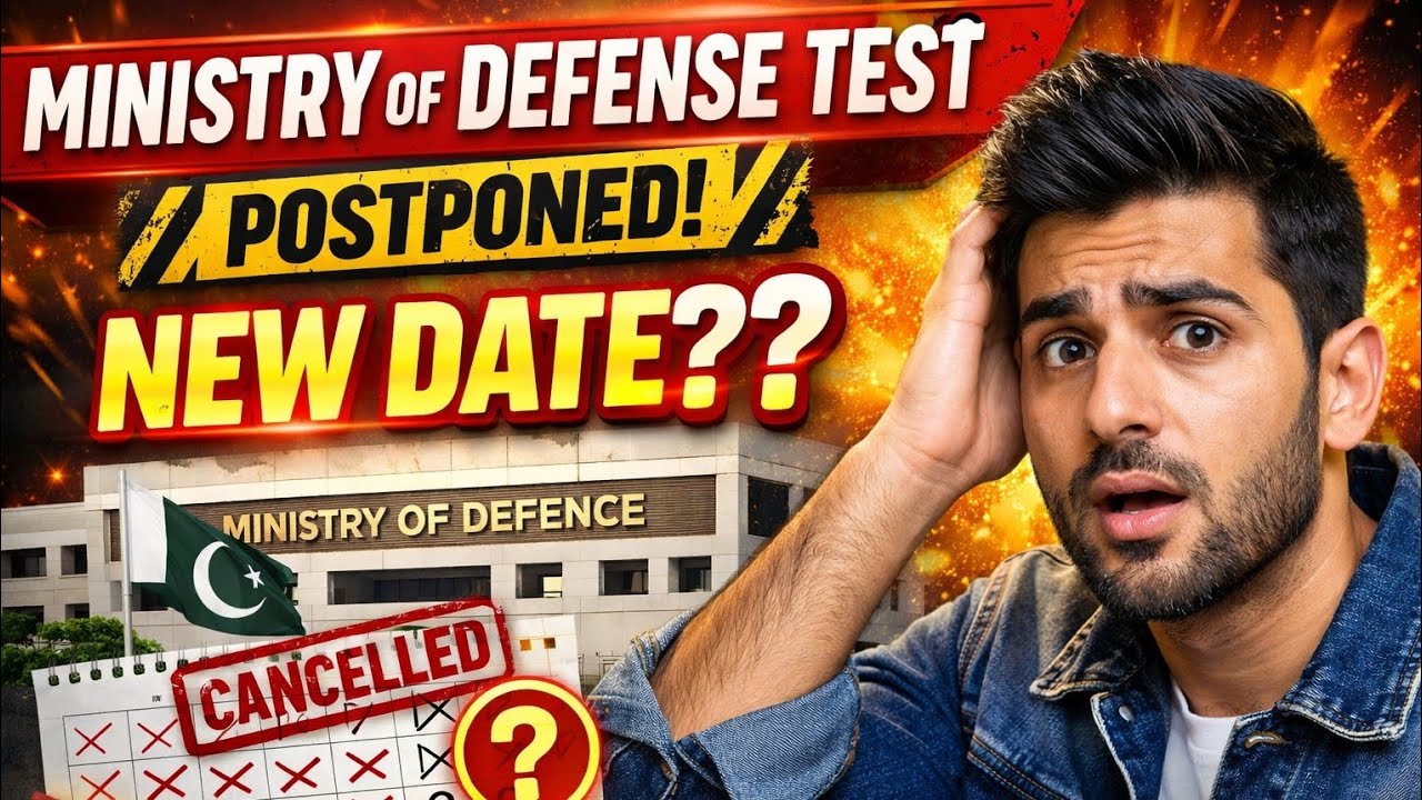 Ministry of Defense Test Postponed 🔴 New Date?? Big Update for Candidates - CSSTROLOGY