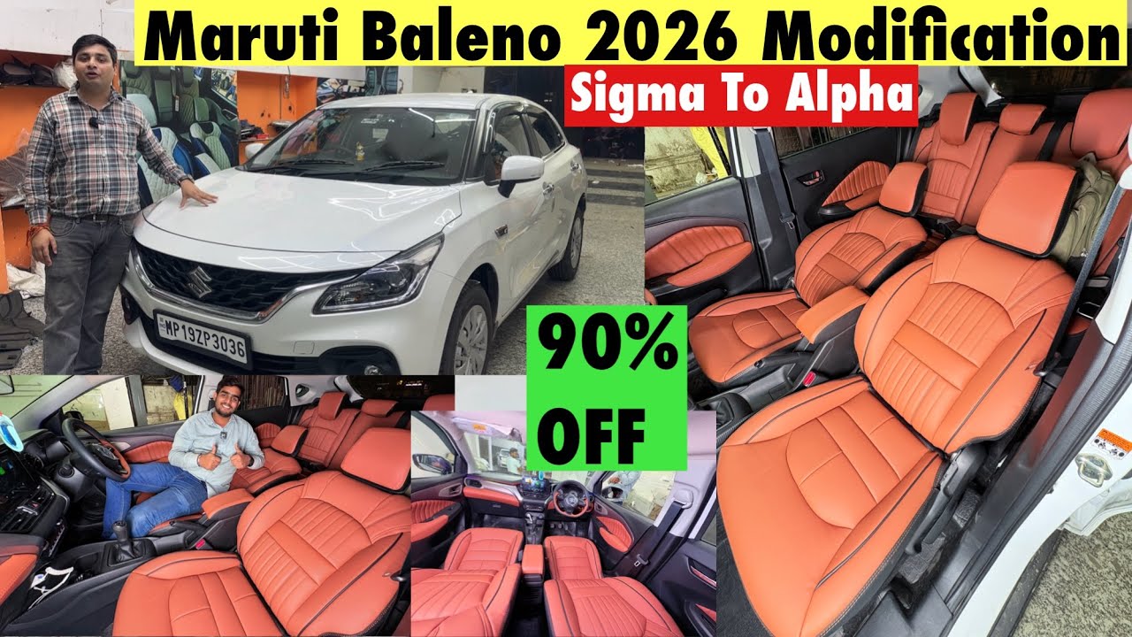 Maruti Baleno Sigma Modification | Baleno Base to top modification with Price 
