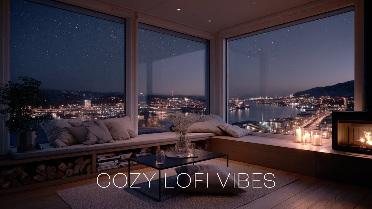 Gentle Winter Night Pulse LoFi ✨️ | Cozy Beats for Study, Focus & Reading