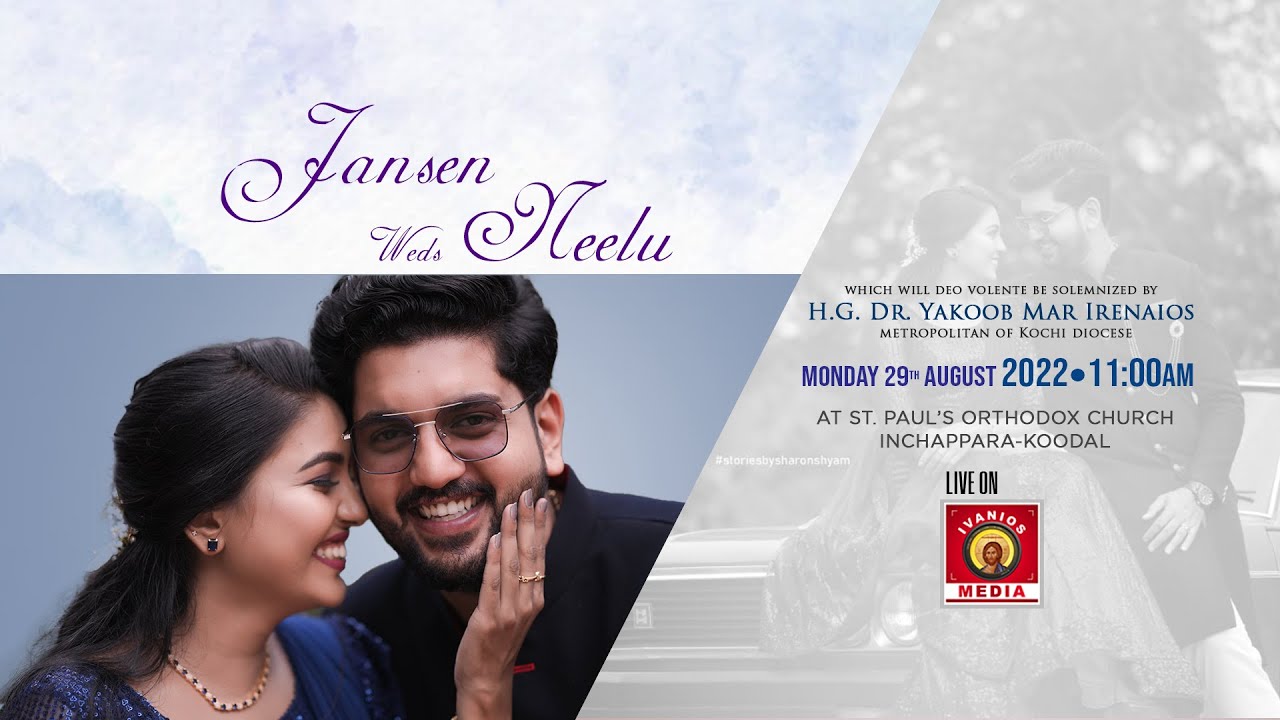 Jansen weds Neelu | WEDDING CEREMONY | H.G. Dr. Yakoob Mar Irenaios Metropolitan | LIVE