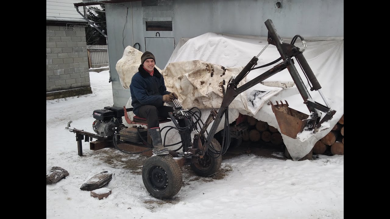 САМОДЕЛЬНЫЙ ПРИЦЕПНОЙ ЭКСКАВАТОР