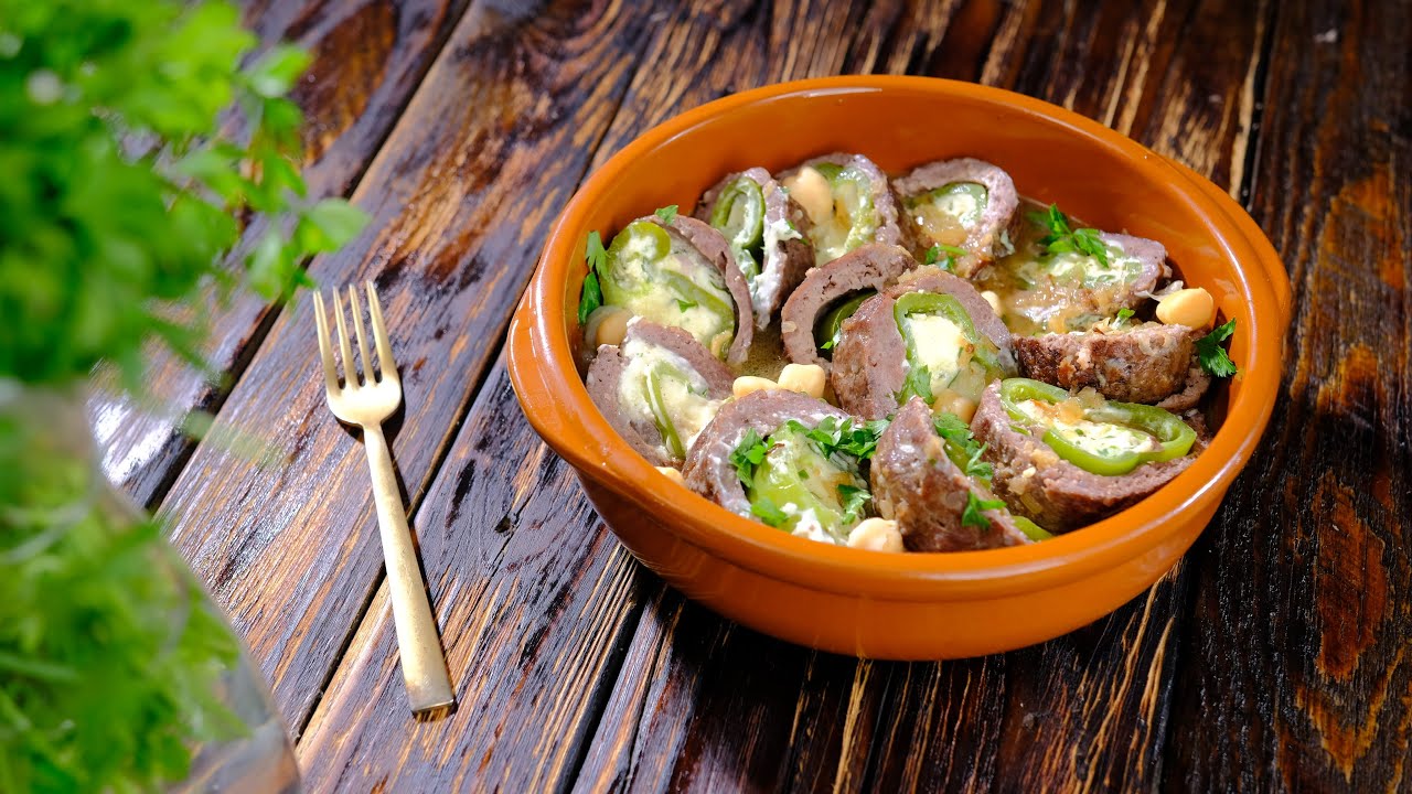 طاجين طرشي محشي بالجبن طبق راقي بزاااااااف بنين 😋