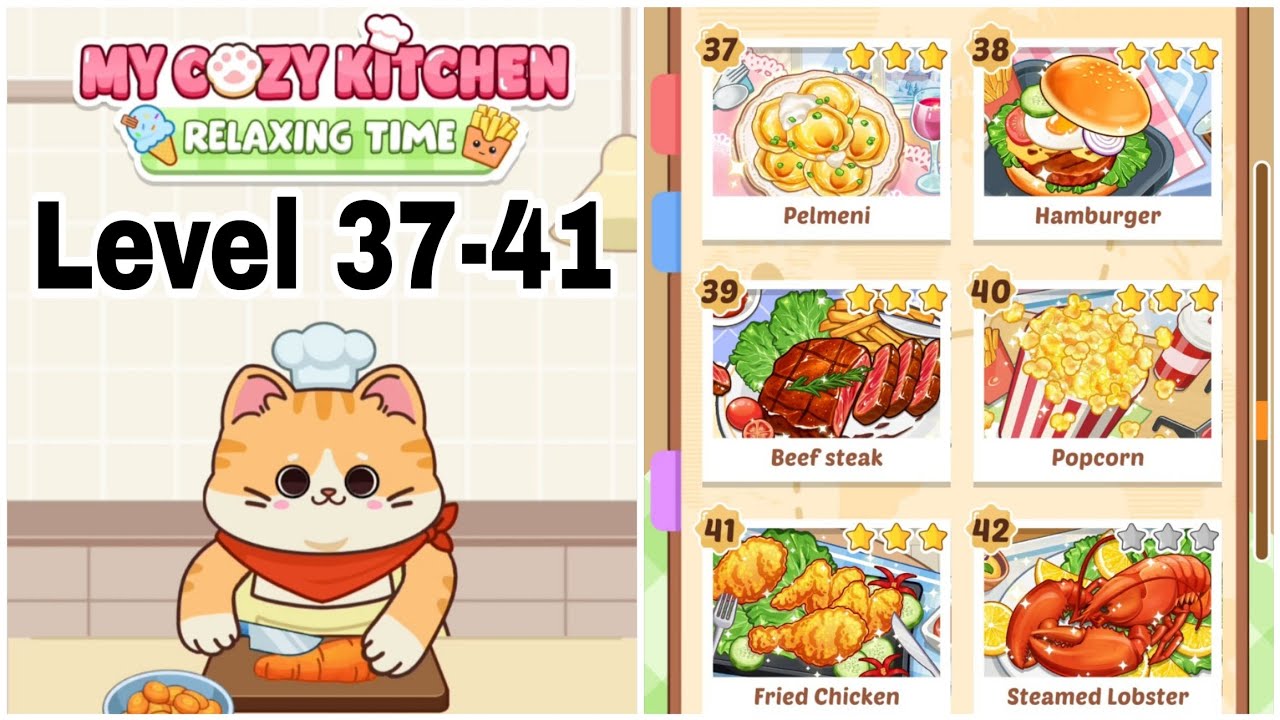 My Cozy Kitchen Level 37-41 Gameplay Walkthrough || 
