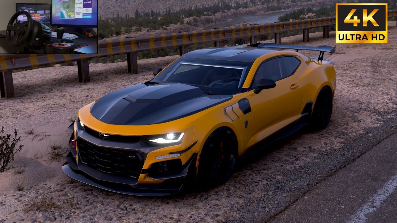1090 HP Chevrolet Camaro ZL1 In Sunset | Forza Horizon 5 | Thrustmaster Steering Wheel Gameplay