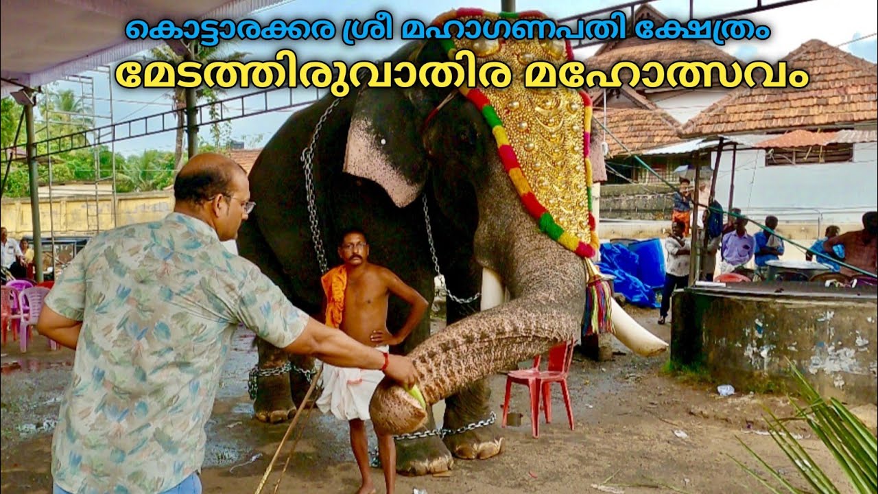 കൊട്ടാരക്കര ശ്രീ മഹാഗണപതി ക്ഷേത്രം മേട തിരുവാതിര മഹോത്സവം 2025| Kottarakkara temple festival