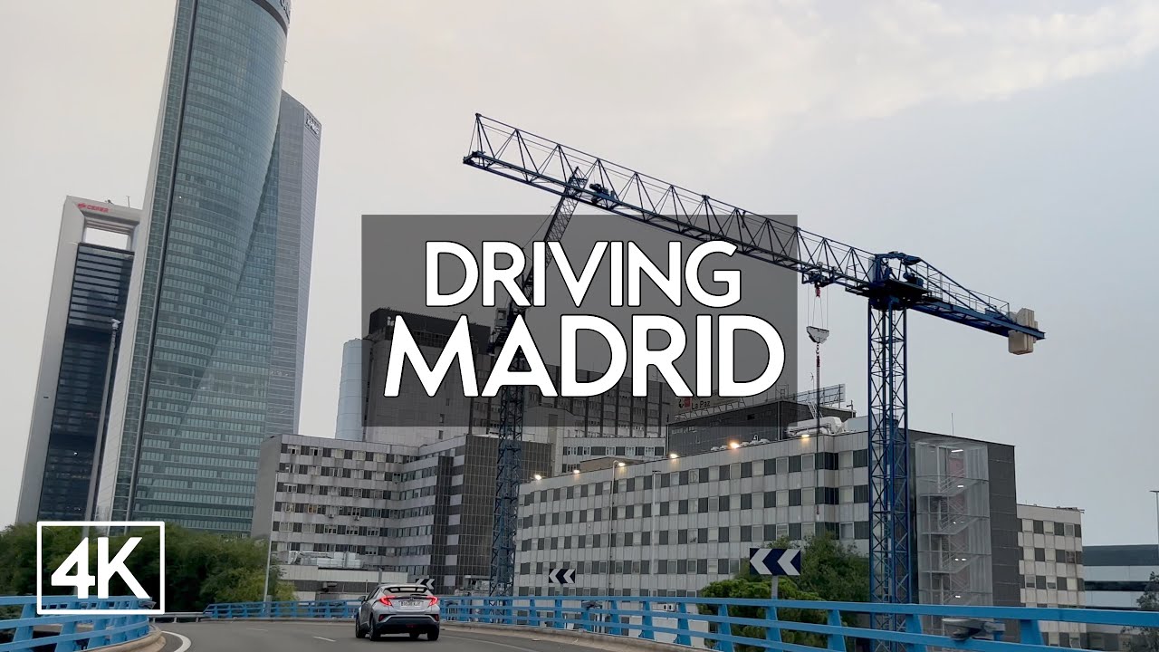 [4K] Driving Madrid | North-South Axis | A1 - Castellana - Recoletos - Prado - A42 | POV 4K HDR