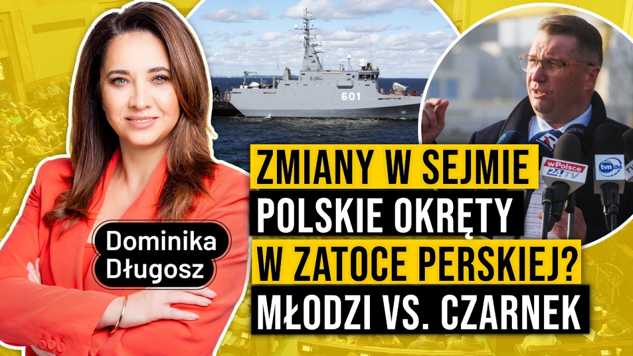 🔴 ZMIANY W SEJMIE, POLSKIE OKRĘTY W ZATOCE PERSKIEJ? MŁODZI VS. CZARNEK | Onet Rano