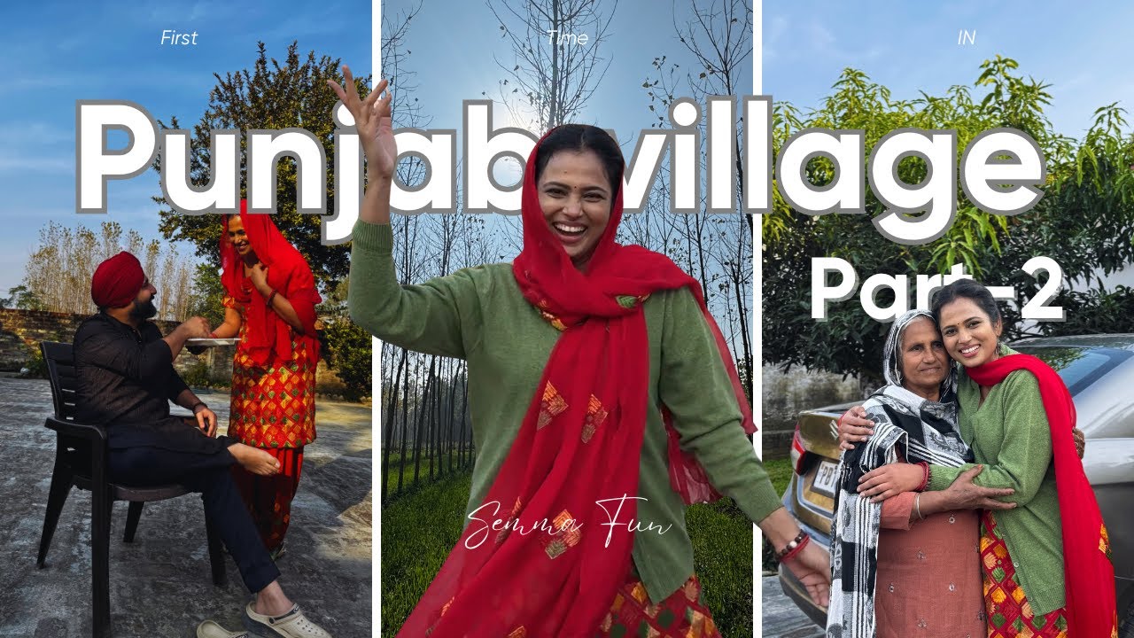 Ramya Pandian in Punjab Village | Farm Tour, Cooking Sarson Ka Saag & Gidda Dance