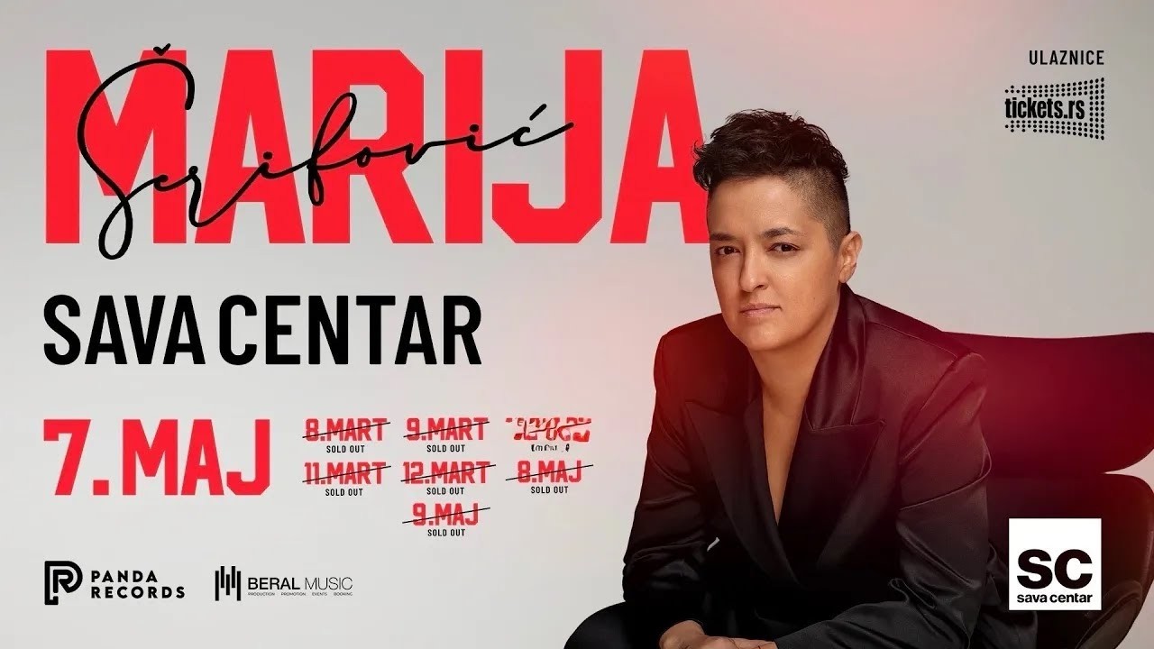 Marija Šerifović - TI MOŽEŠ SVE - (SAVA CENTAR 07.05.2025.)