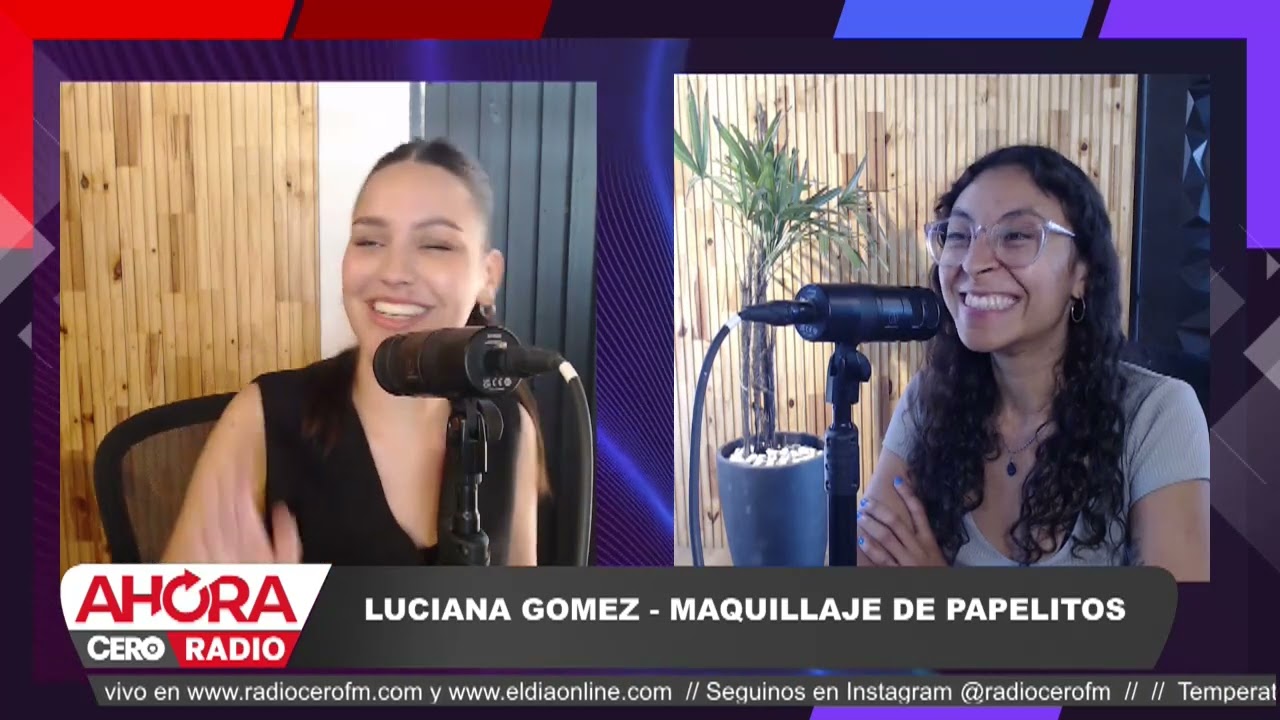 Luciana Gómez, responsable del maquillaje de Papelitos en  Ahora o Nunca