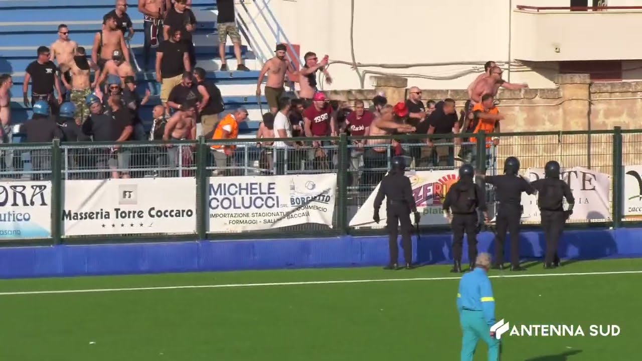 17 Maggio 2022   Fasano   Scontri a fine partita,daspo per 6  tifosi