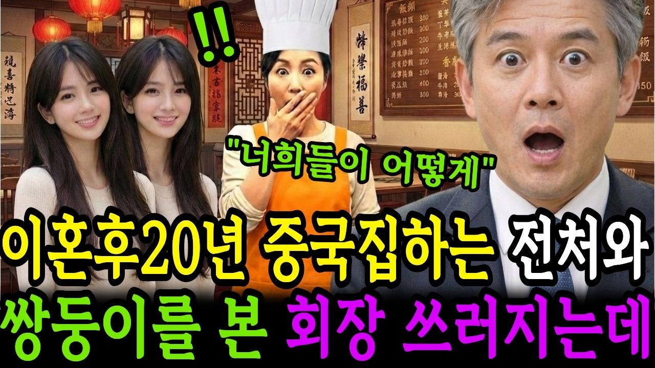 이혼후20년 중국집하는 전처와 쌍둥이를 본 회장 쓰러지는데/시니어사연/인생사연/인생이야기/노후사연/감동사연/사연라디오/오디오북