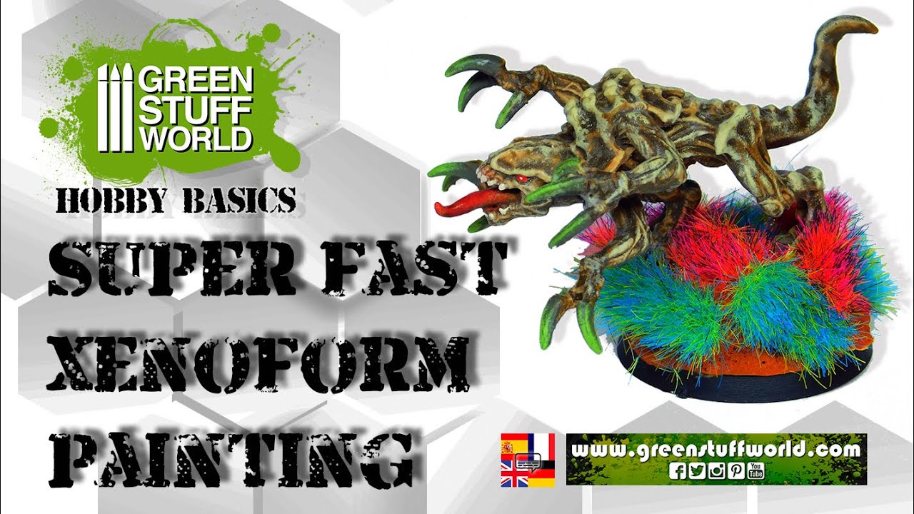 Hobby Basics : Super fast Xenoform painting, whit dipping Inks !!