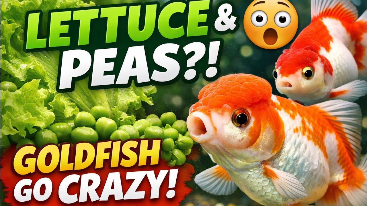 “Swim Bladder Fix? 🐠 Feeding Lettuce & Peas to Fancy Goldfish”