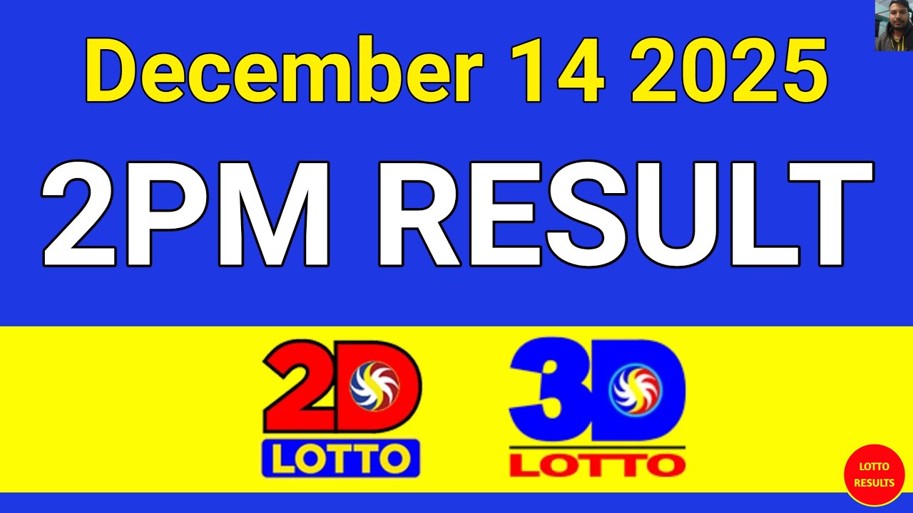 2PM Lotto Result Today December 14, 2025 | Swertres EZ2 #3Dlotto